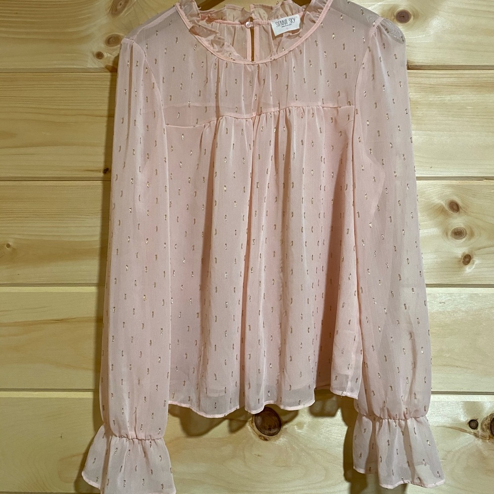 Pink long sleeve shirt